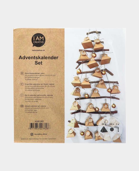 Image du produit I Am Creative Boîtes de calendrier de l'Avent 8x8x8 cm, 49pcs.