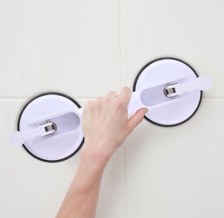 Produktbild Vivamore 2er-Set Haltegriff mit Saugnapf-Montage fÃ¼r Dusche, Toilette und Bad, 33 cm