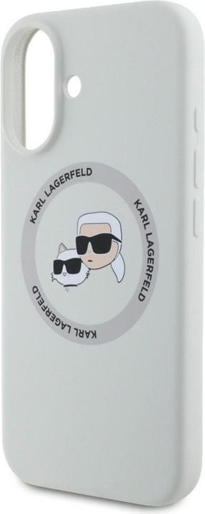Immagine prodotto Karl Lagerfeld Custodia MagSafe per iPhone 16 in silicone liquido K&CH Heads (Apple iPhone 16)