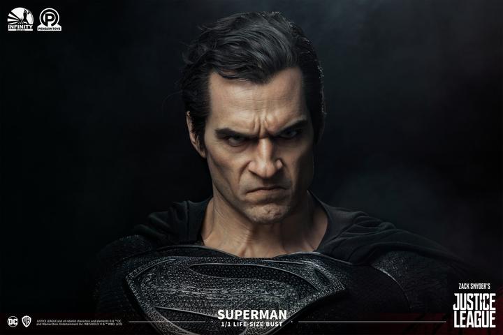 Immagine prodotto Infinity Studios Snyder's Justice League "Superman - Versione Nera" 1/1 Busto a grandezza naturale