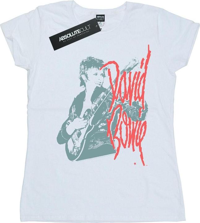 Immagine prodotto David Bowie Mono Guitar Maglietta Donna (M)