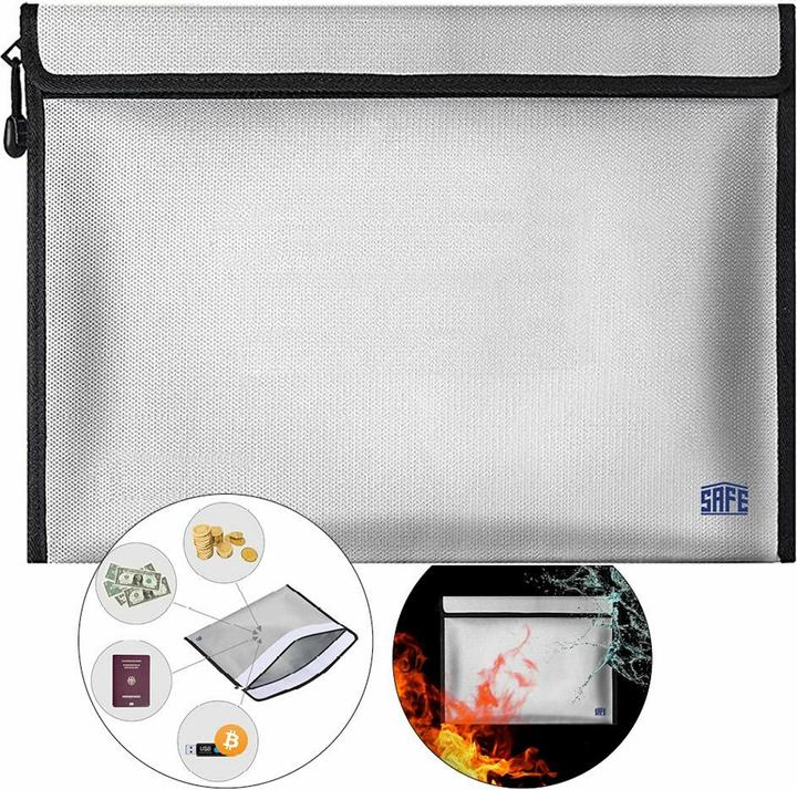 Produktbild Schwäbische Albumfabrik Dokumenten-Tasche in feuerfester Ausführung für alle Wertgegenstände, Verträge, Unterlagen im DIN A (Deutsch, 2020)