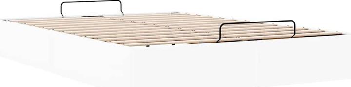Actual product image VidaXL Ottoman bed without mattress white 140x200 cm faux leather (140 x 200)