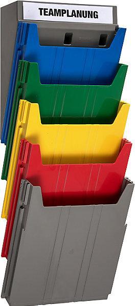 Actual product image Eichner BIG wall-mounted sorting system, for format A4, filling height 34 mm, grey (A4 portrait)