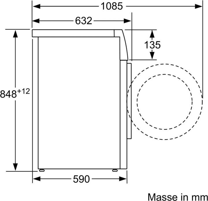 Image du produit Bosch Hausgeräte HomeProfessional WAVH8E41CH (9 kg, Gauche, Fiche CH)