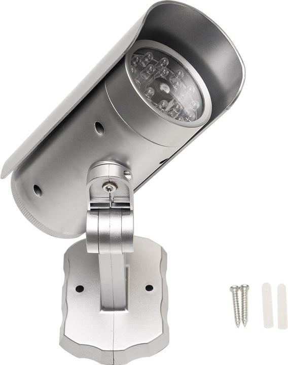 Image du produit Casativo Caméra de surveillance factice avec détecteur de mouvement et lumière rouge clignotante