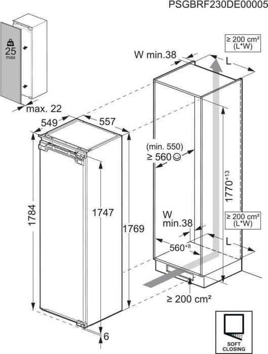 Produktbild AEG TB7NA181DC 922784302 (Einbau, 212 l)