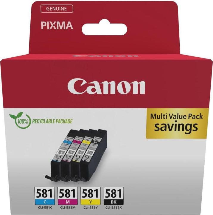 Canon CLI-581 Ink Cartridge C/M/Y/BK (M, FC, C, Y)