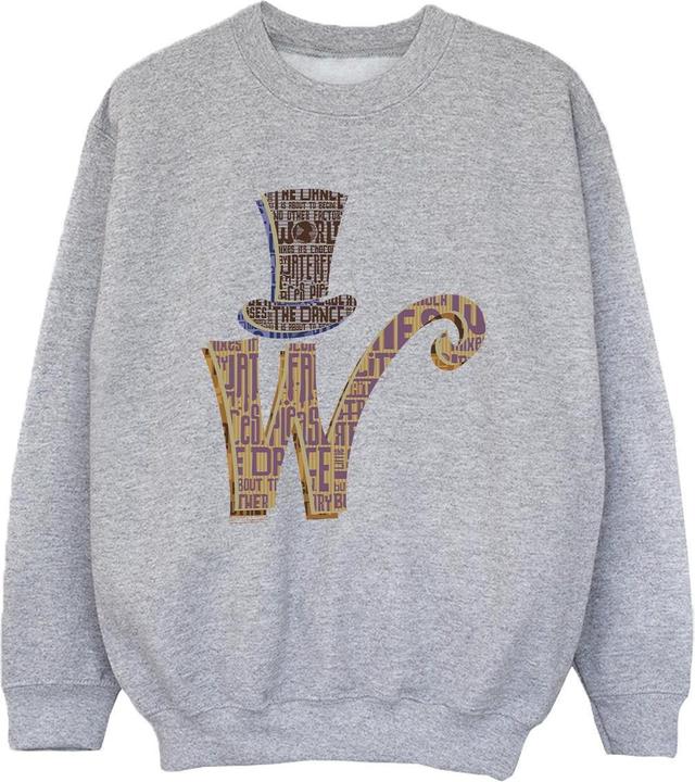 Actual product image Willy Wonka & the Chocolate Factory Boys W Logo Hat Sweatshirt (152, 158)