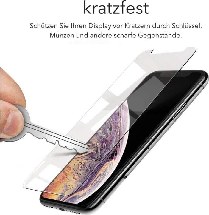 Produktbild Screenguard Apple iPhone XS Panzerglas Schutzfolie Case Friendly Design (1 Stück, Apple iPhone XS)