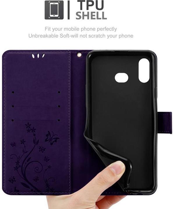 Produktbild Cadorabo Flower Book Cover (Samsung Galaxy A6s)