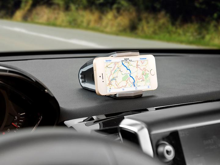 Produktbild Pearl Universelle Kfz-Smartphone-Halterung mit Klammer, bis 15,2 cm (6")