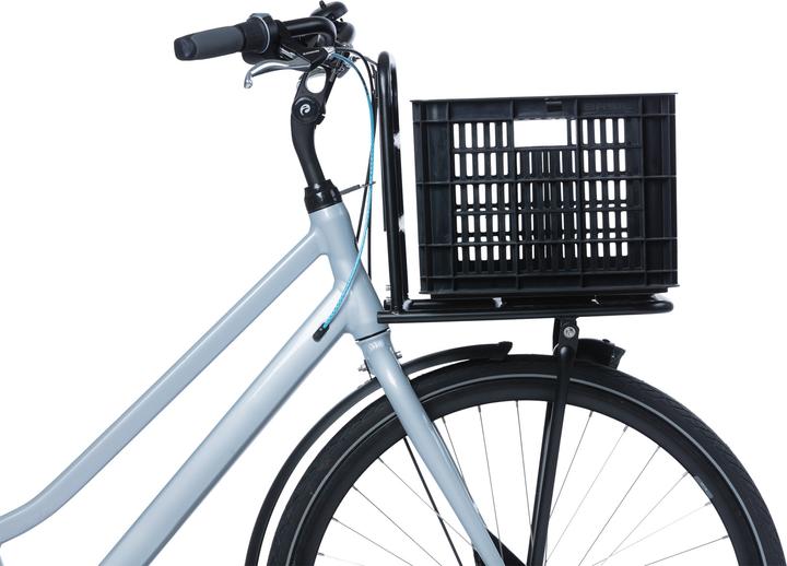 Actual product image Basil Bike box M, 29.5L, recycled plastic, black (29.50 l)