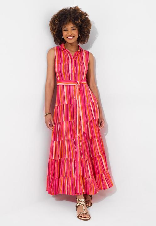 Produktbild Joe Browns Striped Sleeveless Button Through Maxi Shirt Dress (10)