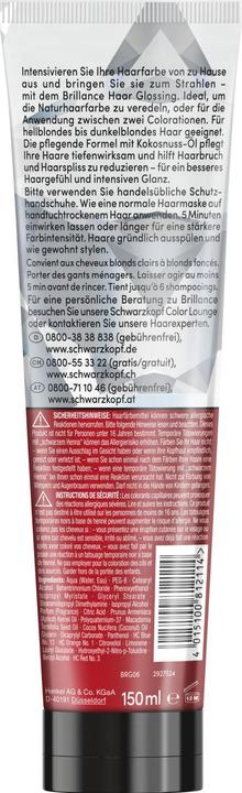 Image du produit Schwarzkopf Brillance Brillance Traitement Brillance Cheveux Glossing (Beige Blond)