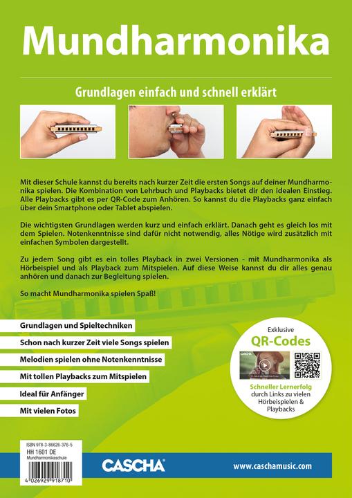 Energy Label Mundharmonika - Schnell und einfach lernen + MP3-CD (German, Cascha, Helmut Hage, 2016)
