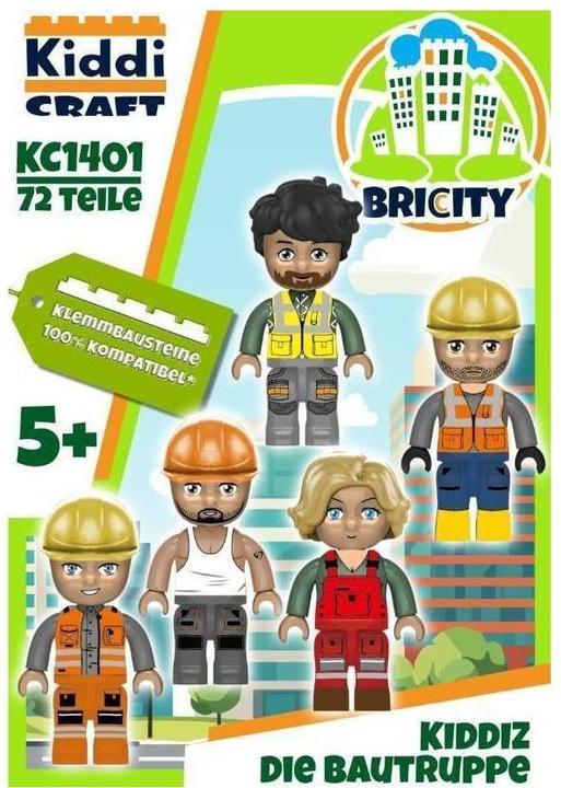 Actual product image Kiddicraft KIDDIZ figure pack construction crew