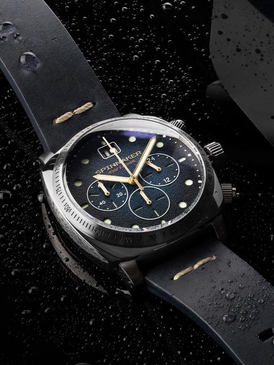 Actual product image Spinnaker SP-5068-03 Hull Chronograph 42mm 10ATM (Chronograph, 42 mm)