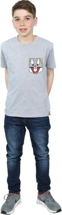 Image du produit Looney Tunes - T-shirt BUGS BUNNY FACE FAUX POCKET - Garçon (116)