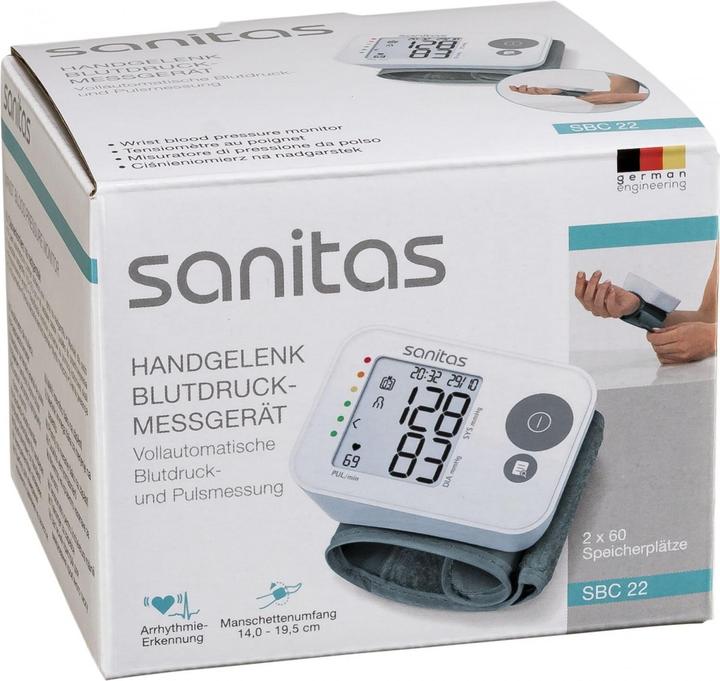 Actual product image Sanitas SBC22 (Blood pressure monitor wrist)