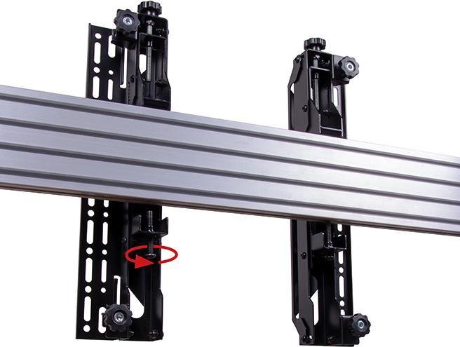 Produktbild b-tech BT8390-VESA400MAP - Schnittstellen-Adapterarm - Schwarz - 50 kg - Schiene - 165 (Wand, 70", 50 kg)