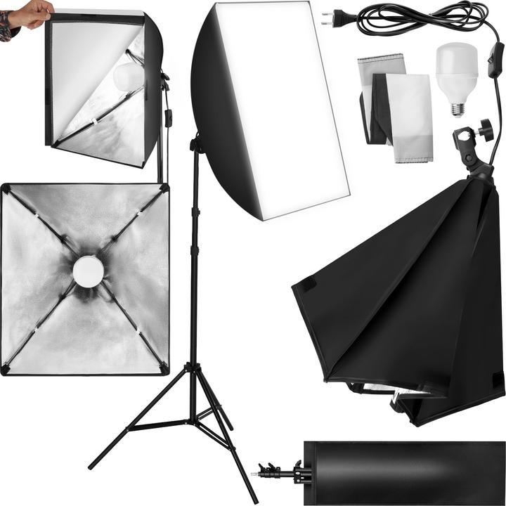 Actual product image tectake Studio light with softbox and tripod (Studio light)