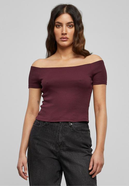 Produktbild Urban Classics Ladies Off Shoulder Rib Tee (XS)