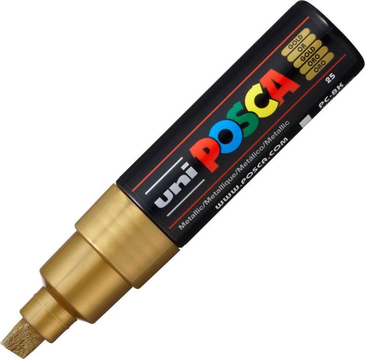 Produktbild Posca Marker PC-8K Keilspitze (Gold, 8 mm, 1 x)