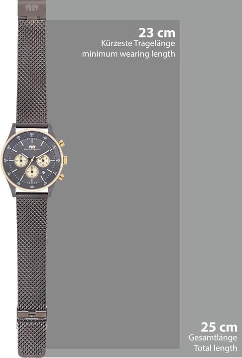 Actual product image Mens Chronograph Goodwill Stainless Steel Anthracite - 30020 (Chronograph, 43 mm)