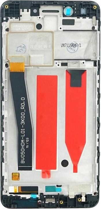 Produktbild OEM Display-Einheit + Rahmen für Huawei Nova Smart schwarz, ohne Logo (Display, Huawei Nova)
