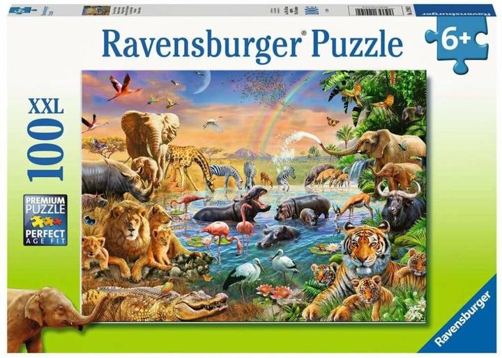 Ravensburger Water Spring in the Savannah Puzzle, 100 Days, 12910 (100 pieces)
