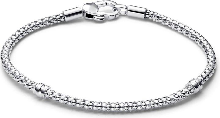 Produktbild Pandora Studded Clasp & Chain Bracelet (19 cm, Silber 925)