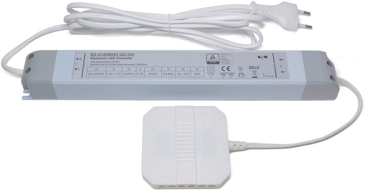 Actual product image L&S 1-channel radio dimmer switch extension set Emotion Frankfurt 12 / 2