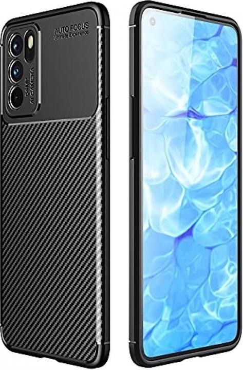 Produktbild Screenguard Oppo Reno6 5G Hülle Carbon Design TPU Case (Oppo Reno 6 5G)