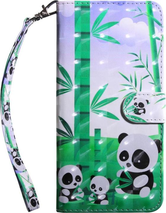 Produktbild Cover-Discount Galaxy A21s - Etui Glitzer Effekt Panda (Samsung Galaxy A21s)
