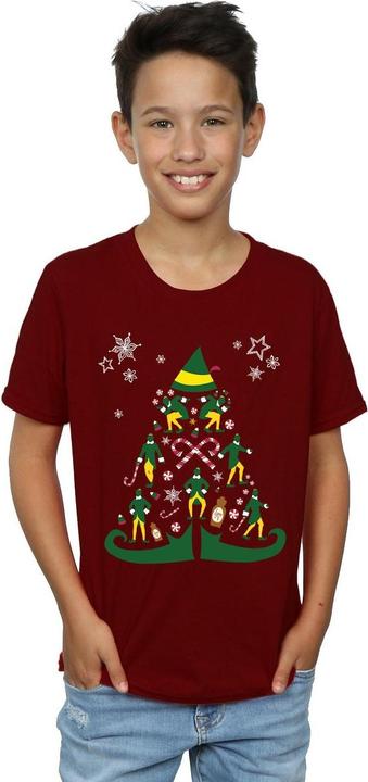 Actual product image Elf Boys Christmas Tree T-Shirt (128)