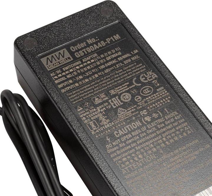Produktbild MeanWell Power Adapter Desk Top C14 48V ErP 90W