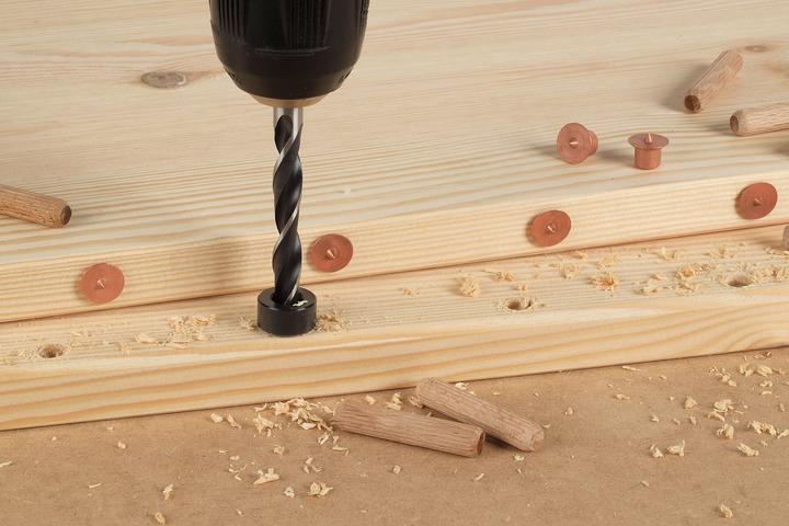 Actual product image wolfcraft wolfcraft 1 Tiefenstopp-Set 3-tlg. ø 6,8,10mm (6, 8, 10 mm)