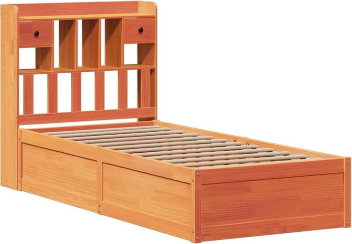 Produktbild VidaXL Massivholzbett Holzbett Bett Doppelbett ohne Matratze 180x200 Kiefernholz (180 x 200 cm)