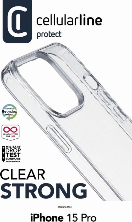 Image du produit Cellularline Clear Strong Case (Apple iPhone 15 Pro)