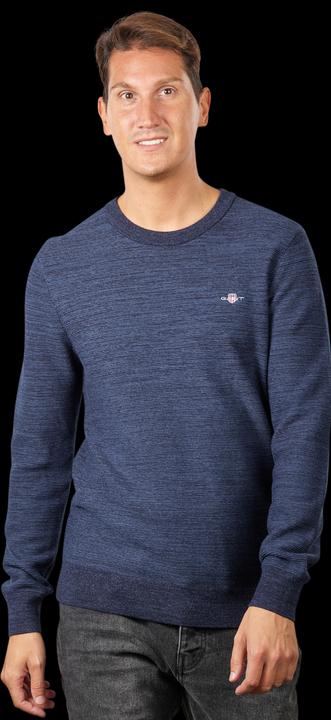Produktbild GANT Two Tone Pullover Crew Neck Evening Blue (L)