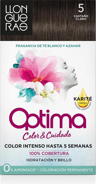 Llongueras OPTIMA hair colour #5-light brown (5)