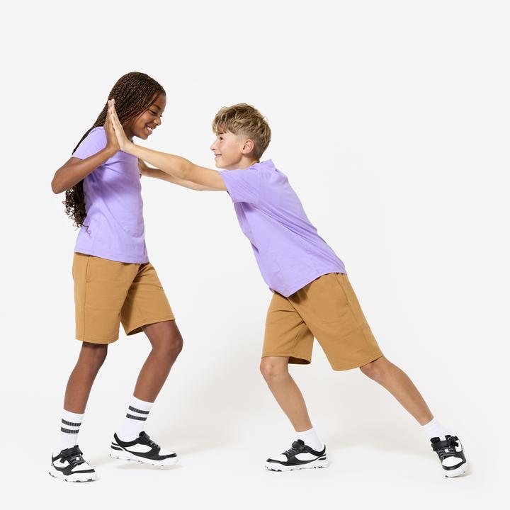 Produktbild Domyos Multisport Shorts Kinder Unisex - braun (10, 11, 12)