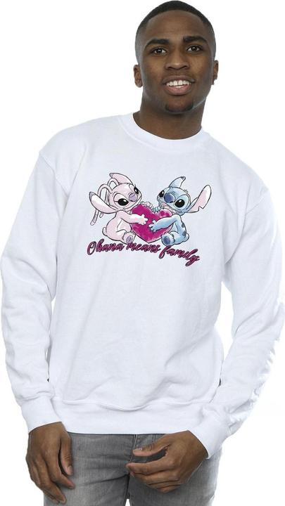 Produktbild Disney Lilo And Stitch Ohana Heart With Angel Sweatshirt (L)