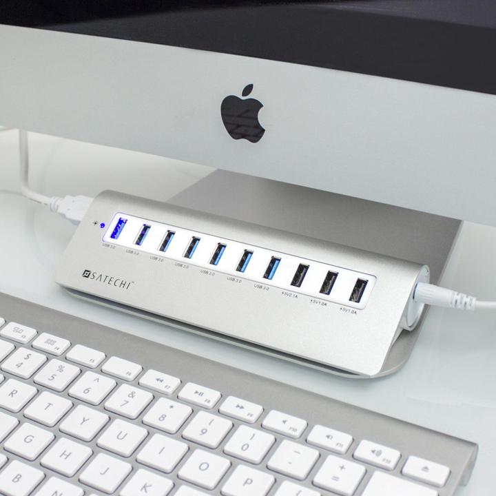 Image du produit Satechi Hub USB 3.0 au design Mac (USB-A, 10 ports)