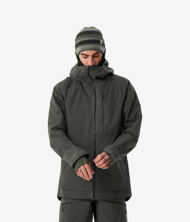 Actual product image Wedze Men's ski jacket warm and breathable - FR500 dark green (XXL)