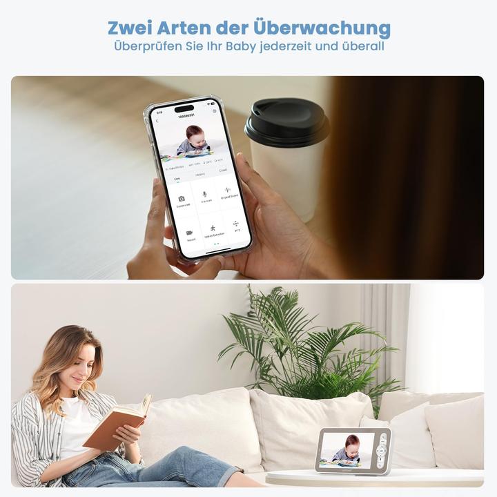 Immagine prodotto IeGeek Babyphone mit 360°Kamera (Video e audio)