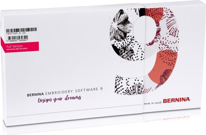 Actual product image Bernina Embroidery software 9 (full version)