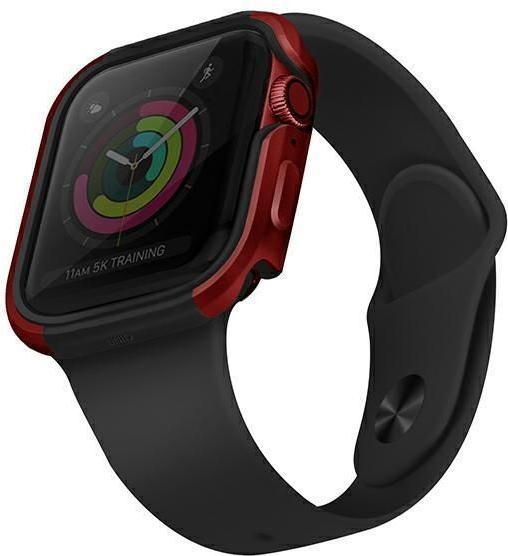 Uniq etui Valencia Apple Watch Series 4/5/6/SE 44mm. czerwony/crimson red