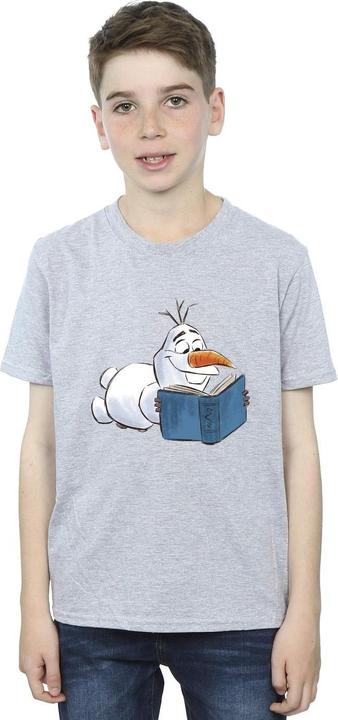 Actual product image Disney Boys Frozen Olaf Reading T-Shirt (152, 158)